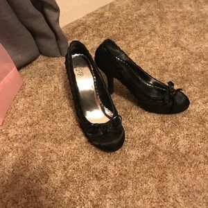 Black Heels with Bows